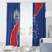 Happy Cape Verde Independence Day Window Curtain Coat Of Arms With Map