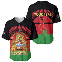 Personalized Malawi Independence Day Baseball Jersey Coat Of Arms Flag Style
