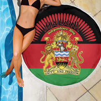 Malawi Independence Day Beach Blanket Coat Of Arms Flag Style