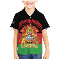 Personalized Malawi Independence Day Family Matching Mermaid Dress and Hawaiian Shirt Coat Of Arms Flag Style