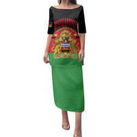 Personalized Malawi Independence Day Family Matching Puletasi and Hawaiian Shirt Coat Of Arms Flag Style