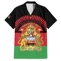 Personalized Malawi Independence Day Family Matching Summer Maxi Dress and Hawaiian Shirt Coat Of Arms Flag Style