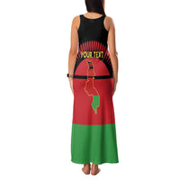Personalized Malawi Independence Day Family Matching Tank Maxi Dress and Hawaiian Shirt Coat Of Arms Flag Style