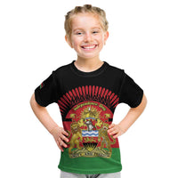 Personalized Malawi Independence Day Kid T Shirt Coat Of Arms Flag Style