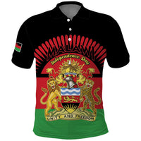 Personalized Malawi Independence Day Polo Shirt Coat Of Arms Flag Style