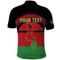 Personalized Malawi Independence Day Polo Shirt Coat Of Arms Flag Style