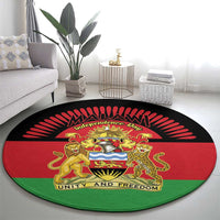 Malawi Independence Day Round Carpet Coat Of Arms Flag Style