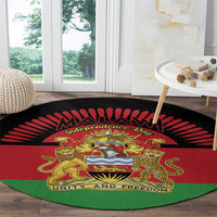 Malawi Independence Day Round Carpet Coat Of Arms Flag Style