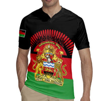 Personalized Malawi Independence Day Rugby Jersey Coat Of Arms Flag Style