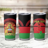Personalized Malawi Independence Day Tumbler Cup Coat Of Arms Flag Style