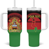 Personalized Malawi Independence Day Tumbler With Handle Coat Of Arms Flag Style
