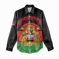 Personalized Malawi Independence Day Women Casual Shirt Coat Of Arms Flag Style
