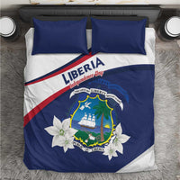 Liberia Independence Day Bedding Set Coat Of Arms Pepper Flowers