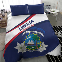 Liberia Independence Day Bedding Set Coat Of Arms Pepper Flowers