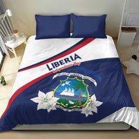 Liberia Independence Day Bedding Set Coat Of Arms Pepper Flowers