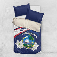 Liberia Independence Day Bedding Set Coat Of Arms Pepper Flowers