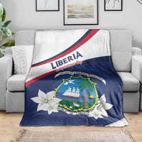 Liberia Independence Day Blanket Coat Of Arms Pepper Flowers