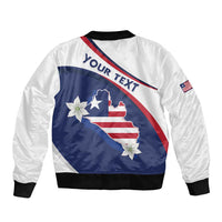 Personalized Liberia Independence Day Bomber Jacket Coat Of Arms Pepper Flowers