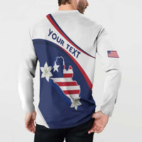 Personalized Liberia Independence Day Button Sweatshirt Coat Of Arms Pepper Flowers