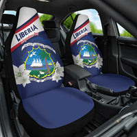 Liberia Independence Day Car Seat Cover Coat Of Arms Pepper Flowers