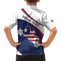 Personalized Liberia Independence Day Family Matching Puletasi and Hawaiian Shirt Coat Of Arms Pepper Flowers