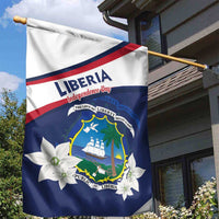 Liberia Independence Day Garden Flag Coat Of Arms Pepper Flowers