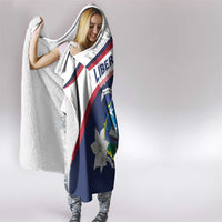 Liberia Independence Day Hooded Blanket Coat Of Arms Pepper Flowers