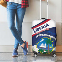 Liberia Independence Day Luggage Cover Coat Of Arms Pepper Flowers