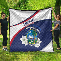 Liberia Independence Day Quilt Coat Of Arms Pepper Flowers