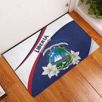 Liberia Independence Day Rubber Doormat Coat Of Arms Pepper Flowers
