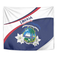 Liberia Independence Day Tapestry Coat Of Arms Pepper Flowers