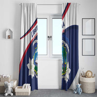 Liberia Independence Day Window Curtain Coat Of Arms Pepper Flowers