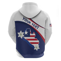 Personalized Liberia Independence Day Zip Hoodie Coat Of Arms Pepper Flowers