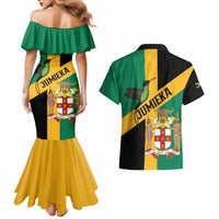 Jamaica Couples Matching Mermaid Dress and Hawaiian Shirt 63rd Anniversary Independence Day