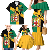 Jamaica Family Matching Mermaid Dress and Hawaiian Shirt 63rd Anniversary Independence Day