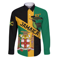 Jamaica Family Matching Short Sleeve Bodycon Dress and Hawaiian Shirt 63rd Anniversary Independence Day