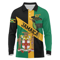 Jamaica Long Sleeve Polo Shirt 63rd Anniversary Independence Day