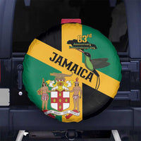 Jamaica Spare Tire Cover 63rd Anniversary Independence Day