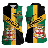 Jamaica Women Sleeveless Polo Shirt 63rd Anniversary Independence Day