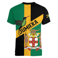 Jamaica Women V-Neck T-Shirt 63rd Anniversary Independence Day