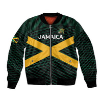Jamaica Rugby Custom Bomber Jacket Go Jamaica Crocs Go