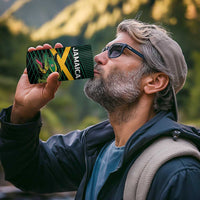 Jamaica Rugby Custom 4 in 1 Can Cooler Tumbler Go Jamaica Crocs Go