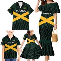 Jamaica Rugby Custom Family Matching Mermaid Dress and Hawaiian Shirt Go Jamaica Crocs Go