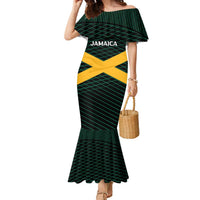 Jamaica Rugby Custom Family Matching Mermaid Dress and Hawaiian Shirt Go Jamaica Crocs Go