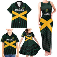 Jamaica Rugby Custom Family Matching Tank Maxi Dress and Hawaiian Shirt Go Jamaica Crocs Go