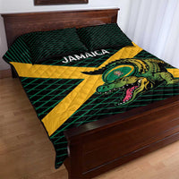 Jamaica Rugby Quilt Bed Set Go Jamaica Crocs Go