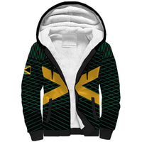 Jamaica Rugby Custom Sherpa Hoodie Go Jamaica Crocs Go