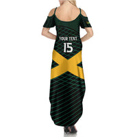 Jamaica Rugby Custom Summer Maxi Dress Go Jamaica Crocs Go