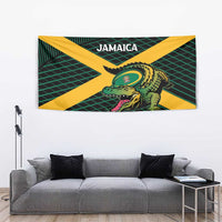 Jamaica Rugby Tapestry Go Jamaica Crocs Go