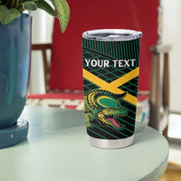 Jamaica Rugby Custom Tumbler Cup Go Jamaica Crocs Go